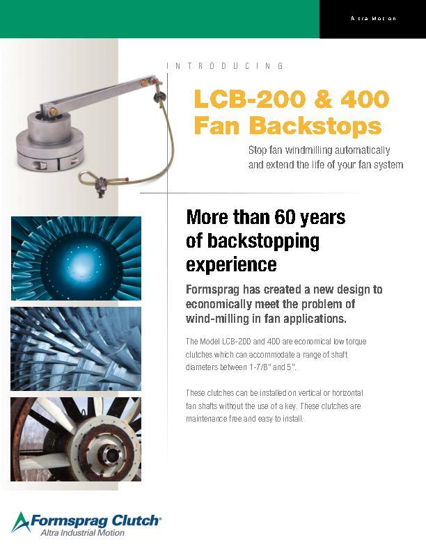 LCB-200 & 400 Fan Backstops