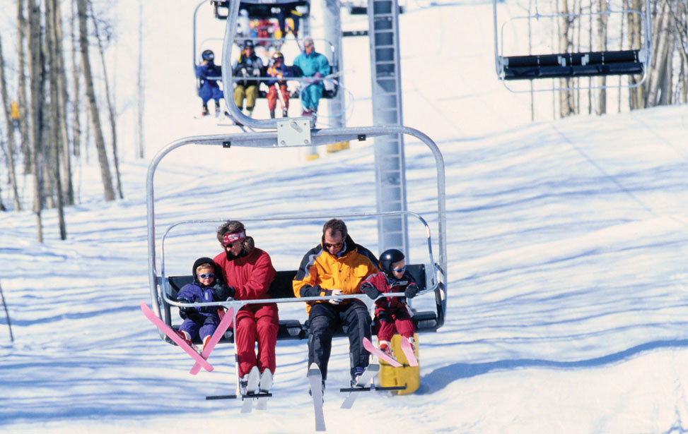 Ski Lifts with People