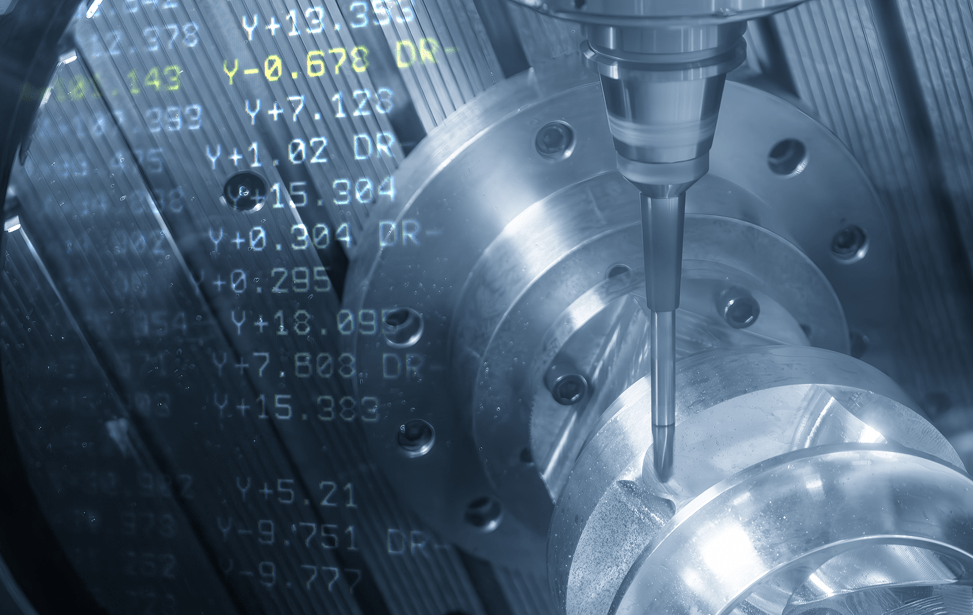 Zoomed in 3D View of a Metal Drill Showing Cutting Edge Manufacturing